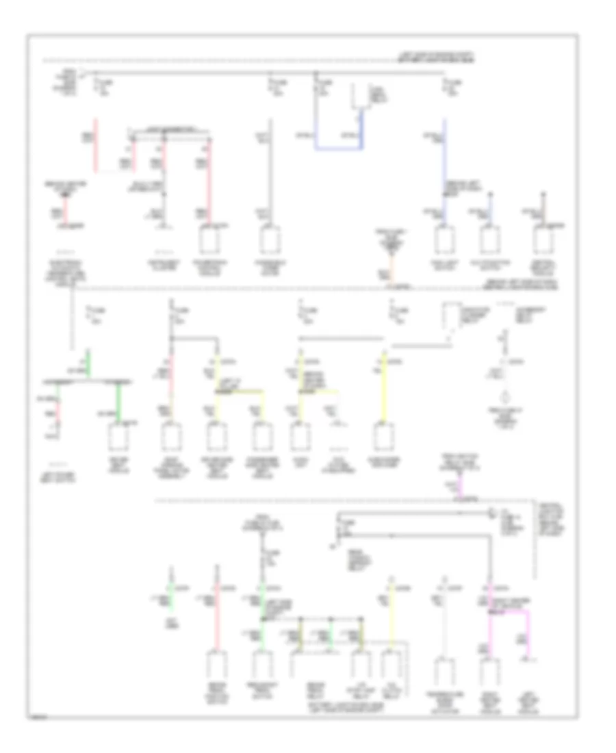 Power Distribution Wiring Diagram Late Production 3 of 4 for Ford Explorer 2002