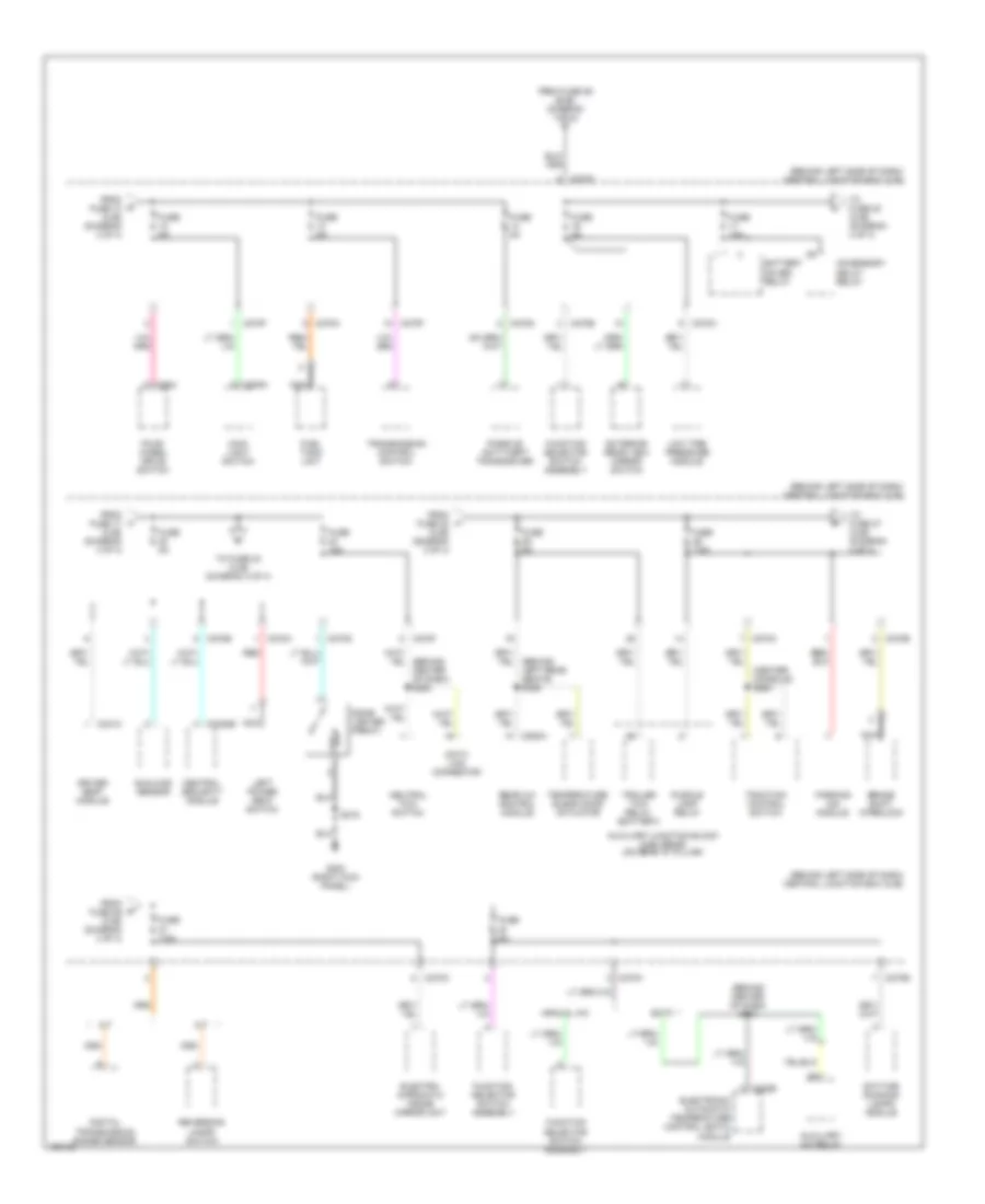 Power Distribution Wiring Diagram Late Production 4 of 4 for Ford Explorer 2002