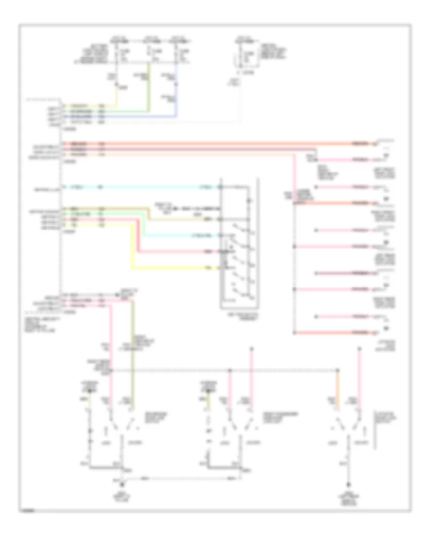 Power Door Lock Wiring Diagram, Late Production for Ford Explorer 2002