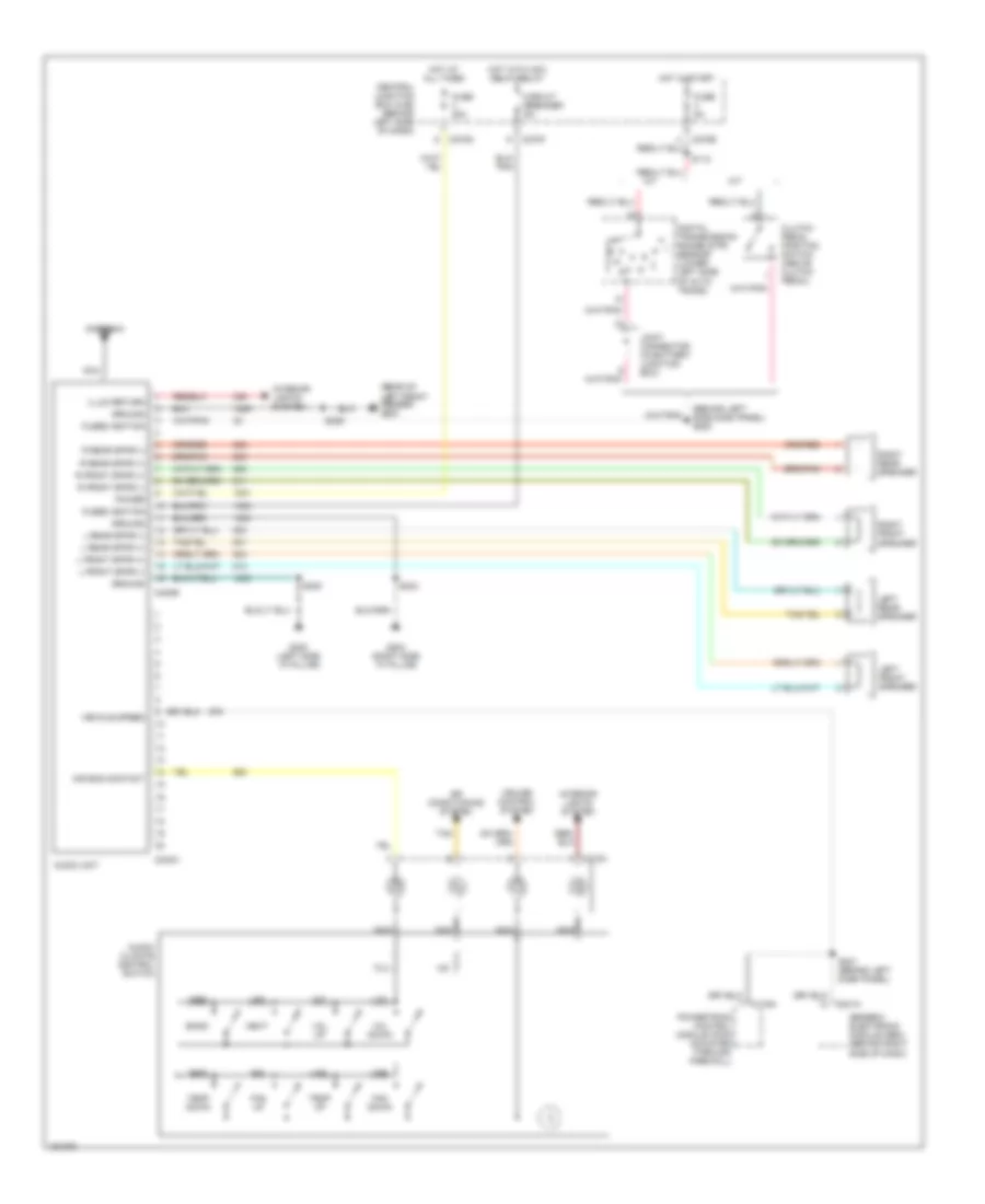 Base Radio Wiring Diagram Early Production for Ford Explorer 2002