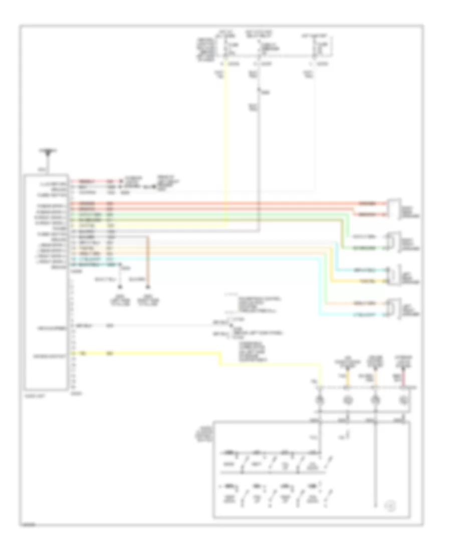 Base Radio Wiring Diagram Late Production for Ford Explorer 2002