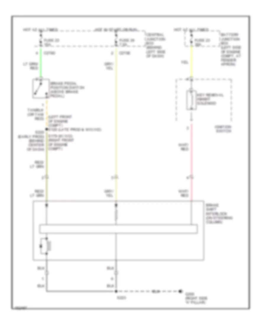 Shift Interlock Wiring Diagram for Ford Explorer 2002