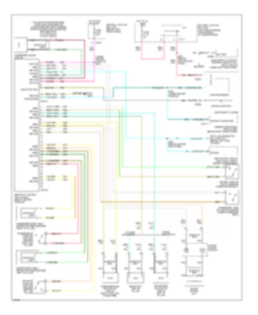 Supplemental Restraint Wiring Diagram Early Production for Ford Explorer 2002