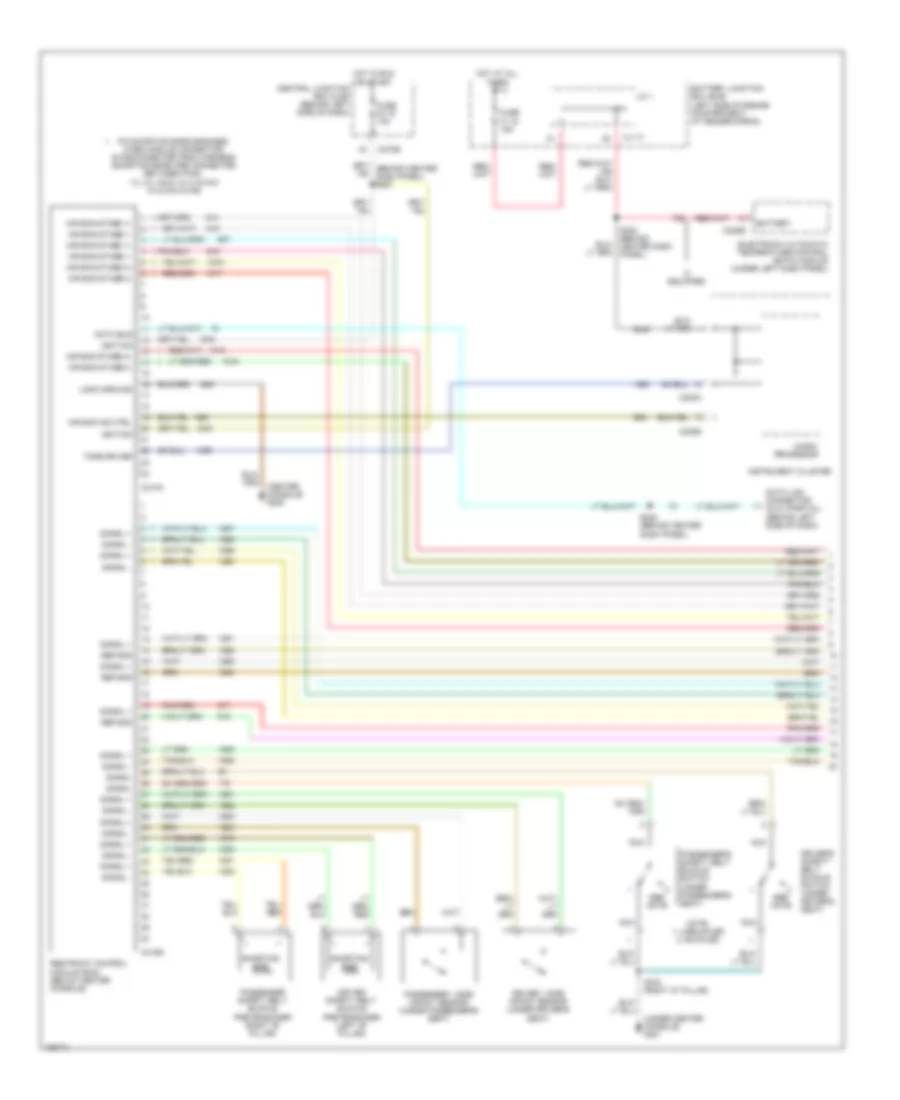 Supplemental Restraint Wiring Diagram Late Production 1 of 2 for Ford Explorer 2002