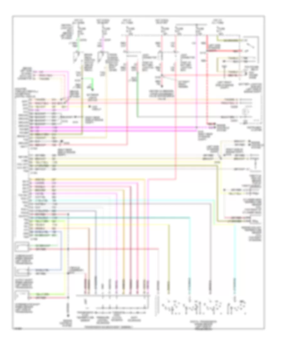 4 0L A T Wiring Diagram Late Production for Ford Explorer 2002