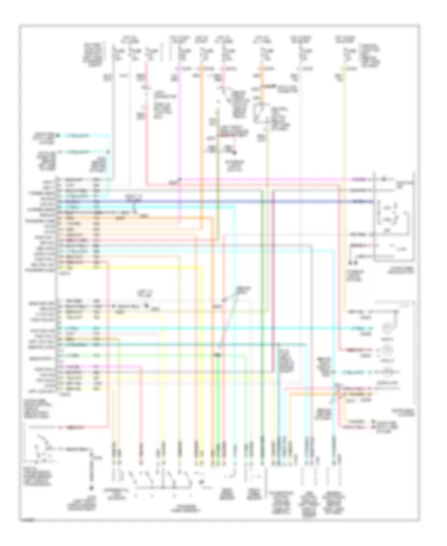 4WD Wiring Diagram, Early Production for Ford Explorer 2002