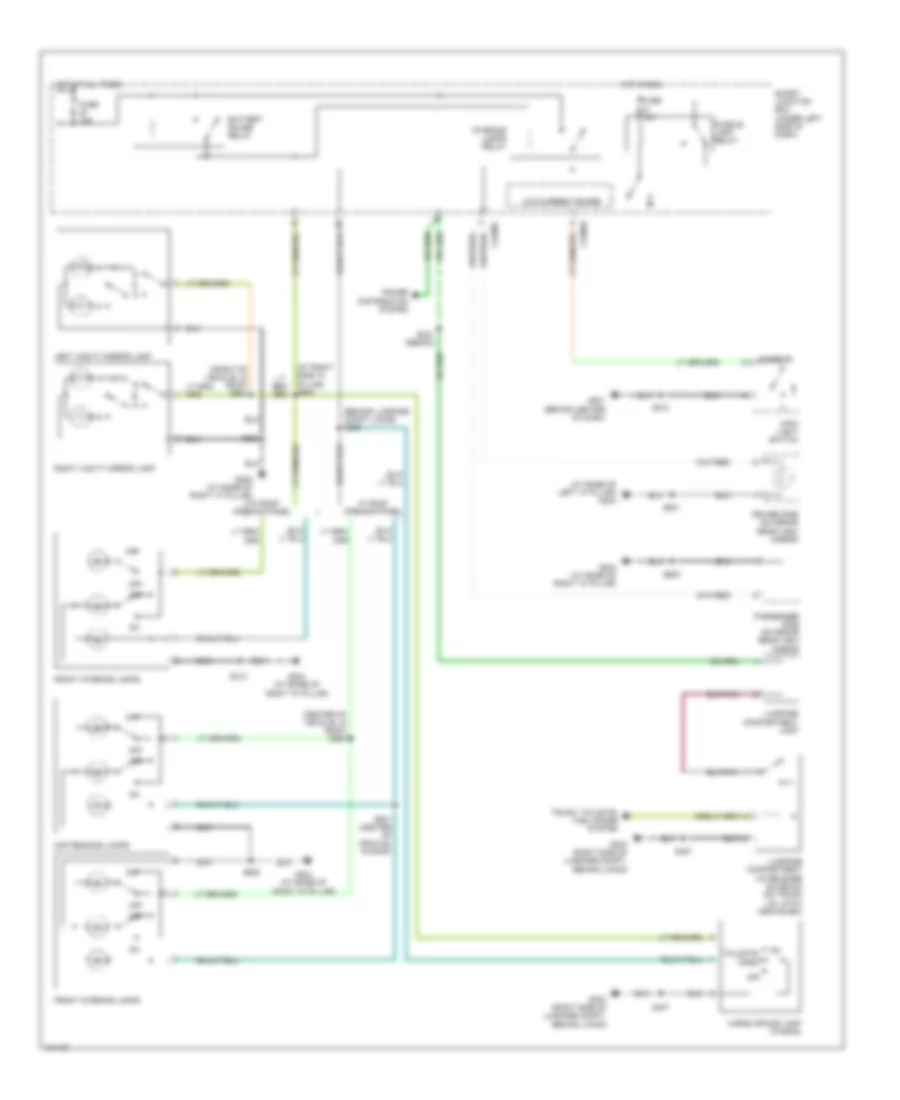 Courtesy Lamps Wiring Diagram for Ford Taurus LX 2004