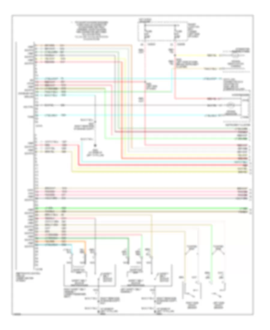 Supplemental Restraints Wiring Diagram 1 of 2 for Ford Taurus LX 2004