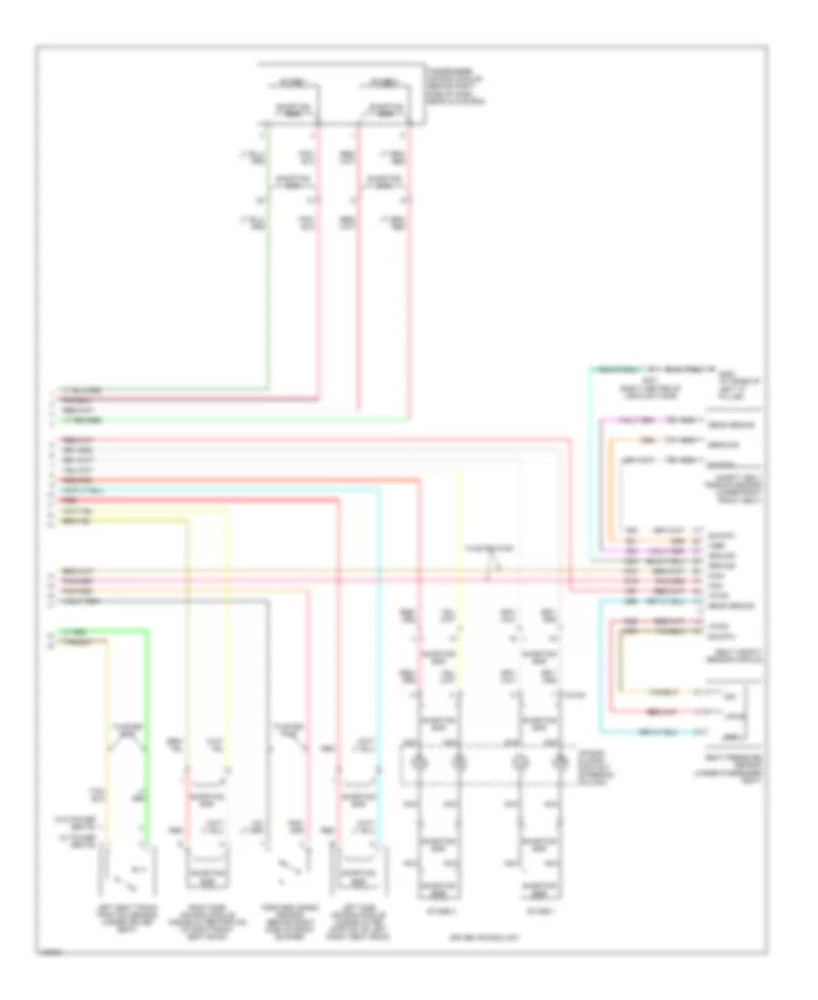 Supplemental Restraints Wiring Diagram (2 of 2) for Ford Taurus LX 2004