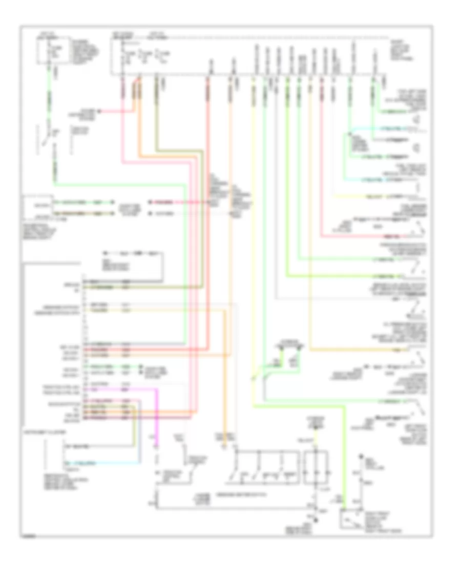 Instrument Cluster Wiring Diagram for Ford Mustang Bullitt 2009