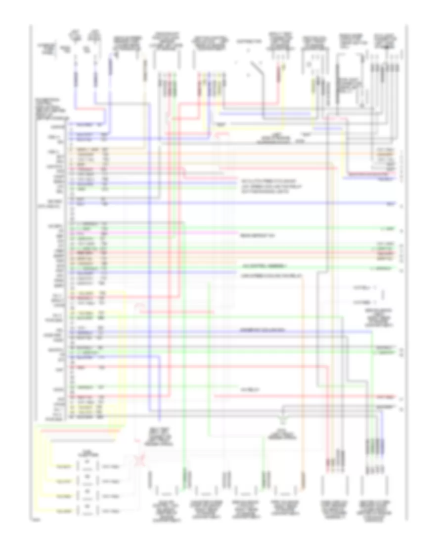 2.0L, Engine Performance Wiring Diagrams, MT California (1 of 2) for Ford Probe GT 1994