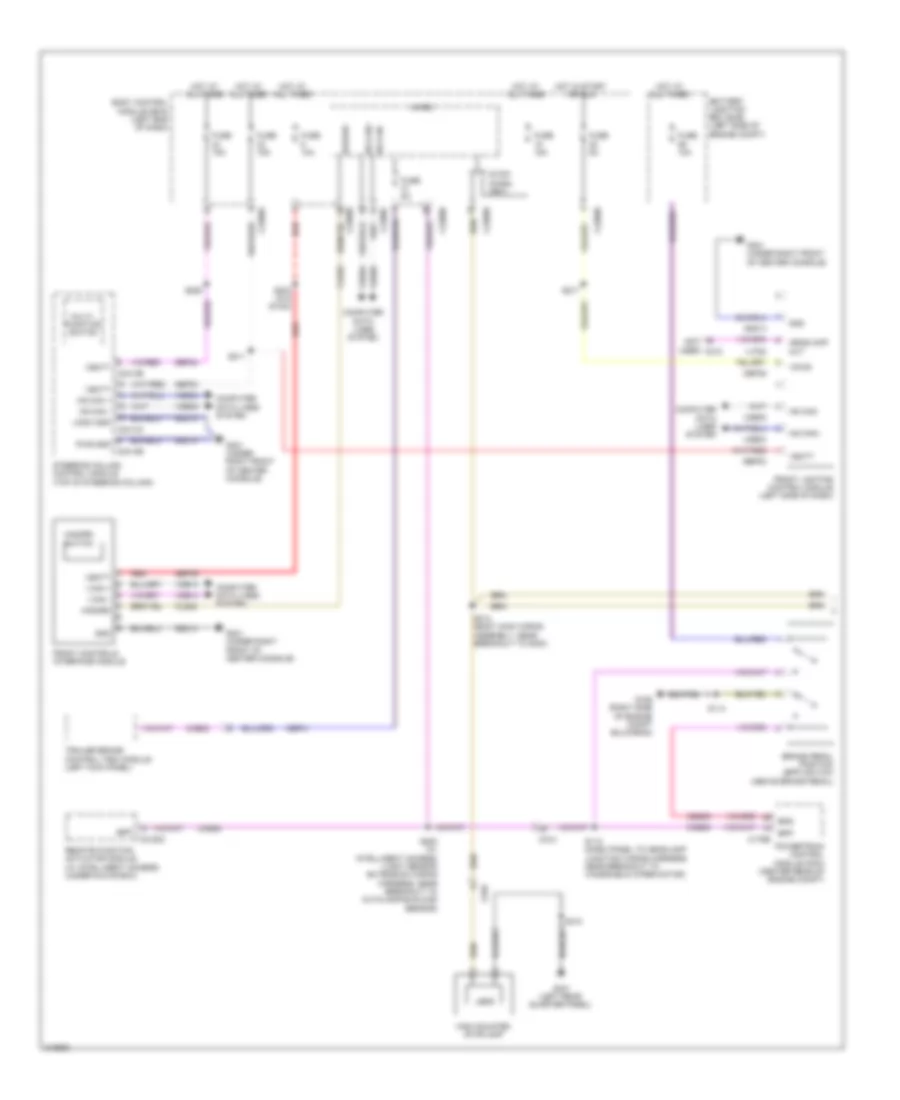 Exterior Lamps Wiring Diagram 1 of 2 for Ford Explorer 2011