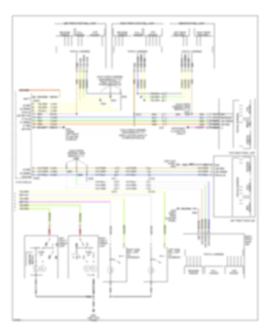 Courtesy Lamps Wiring Diagram 2 of 2 for Ford Explorer 2011