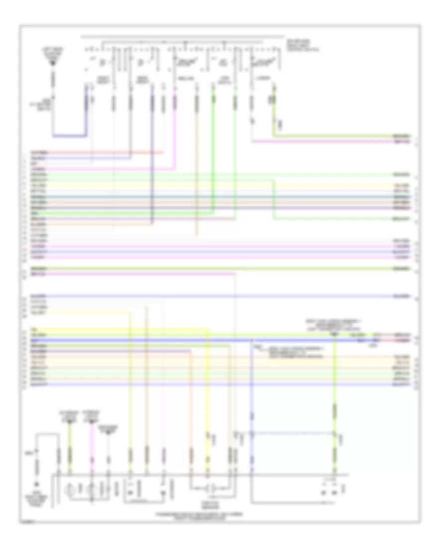Memory Systems Wiring Diagram (2 of 3) for Ford Explorer 2011