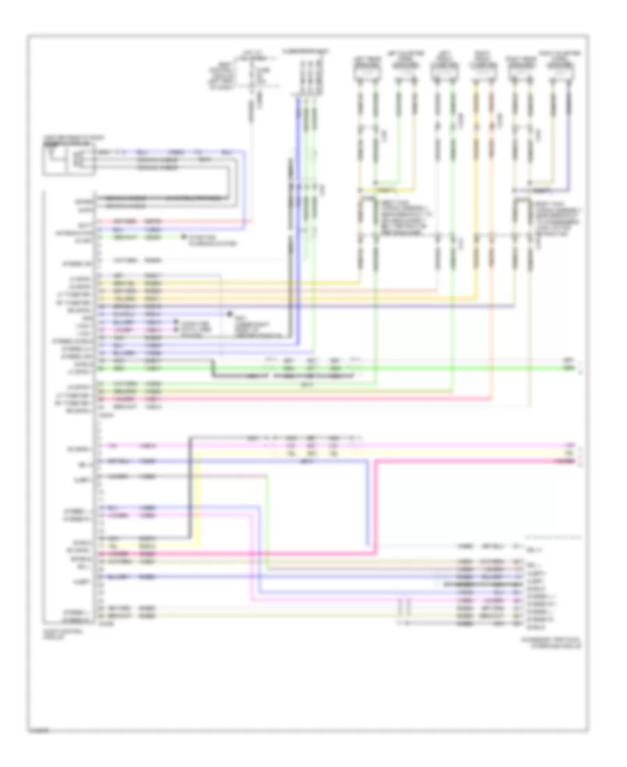 Navigation Wiring Diagram, without Sony (1 of 2) for Ford Explorer 2011