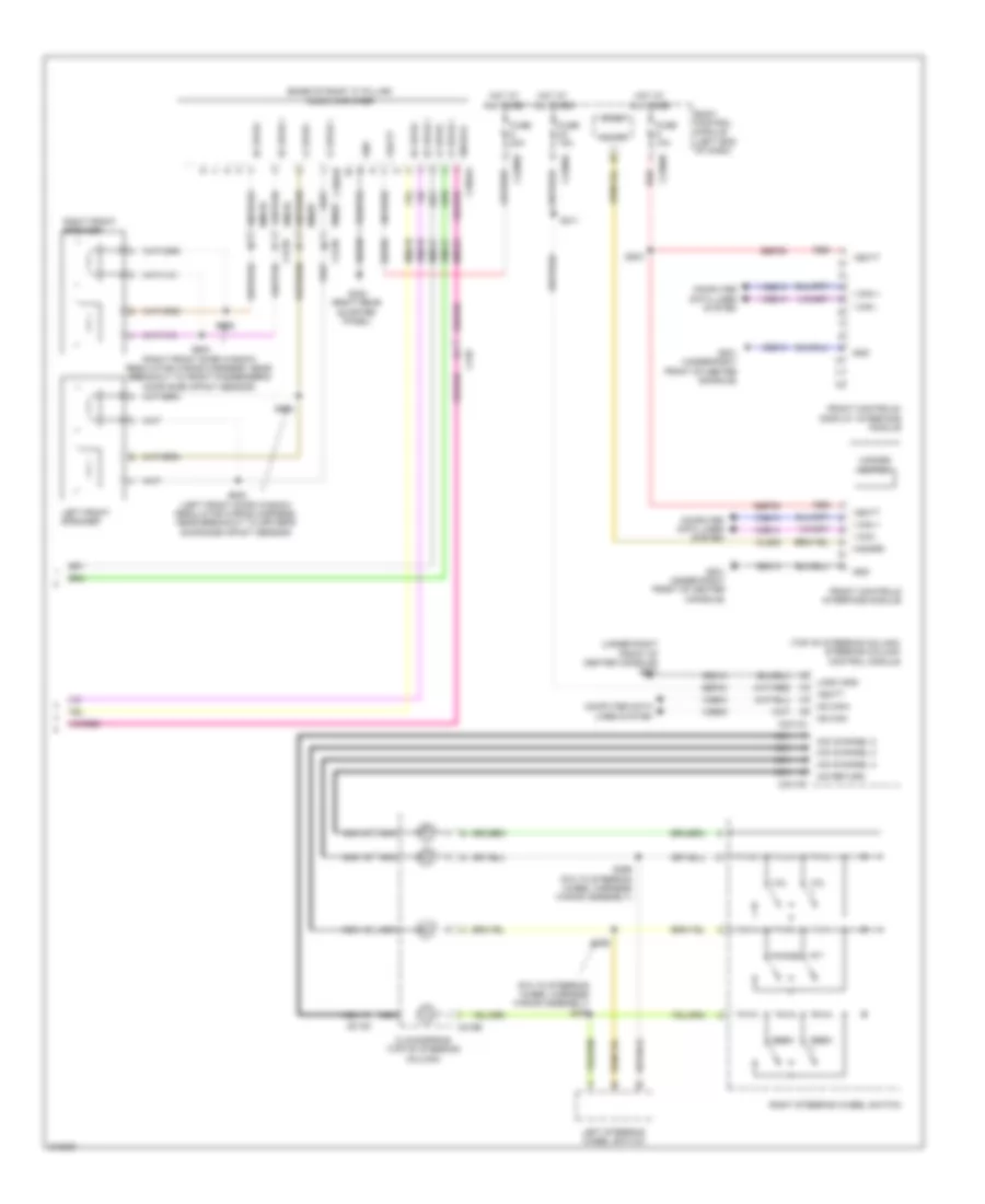 Navigation Wiring Diagram, without Sony (2 of 2) for Ford Explorer 2011