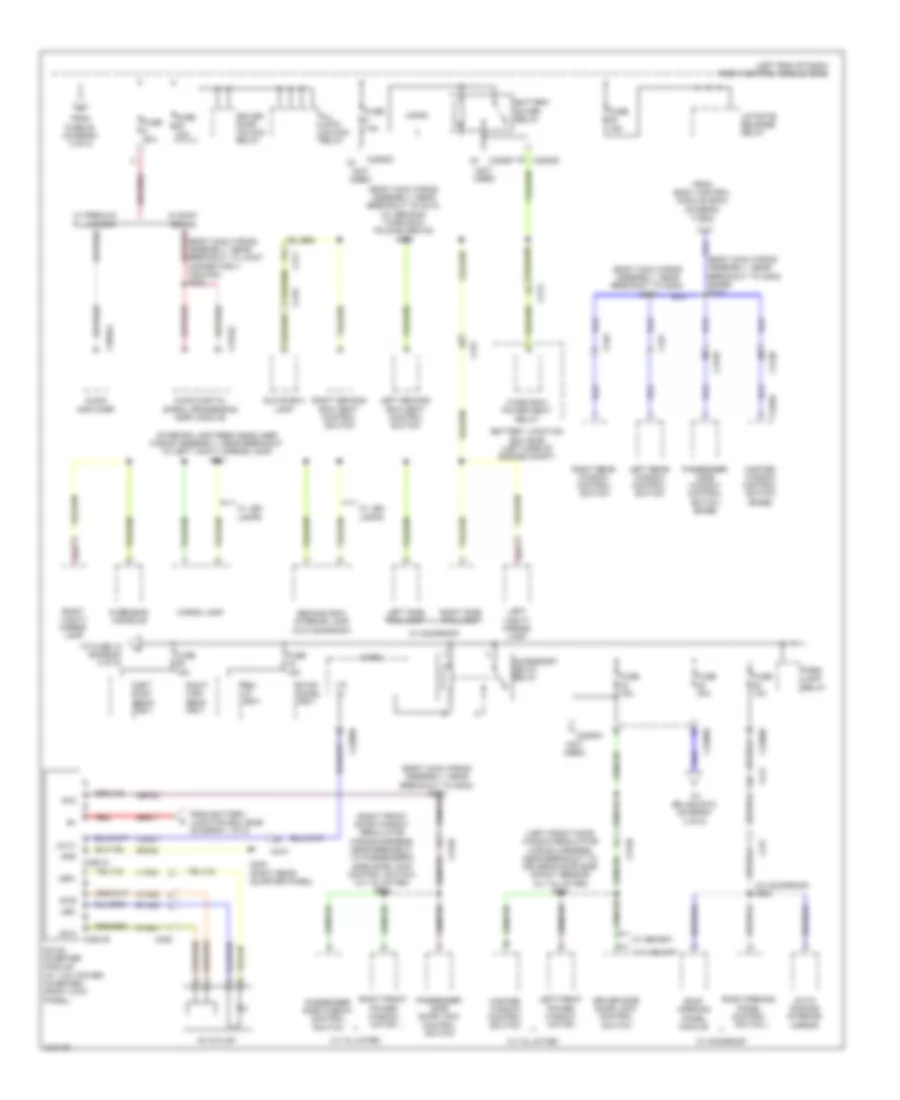 Power Distribution Wiring Diagram 4 of 5 for Ford Explorer 2011