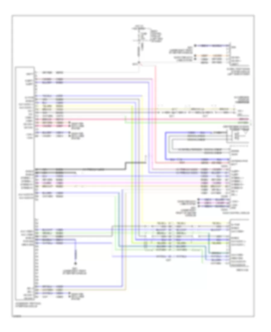 SYNC Radio Wiring Diagram (1 of 2) for Ford Explorer 2011