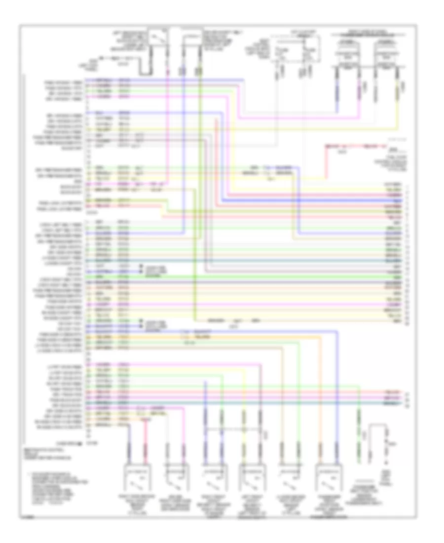Supplemental Restraints Wiring Diagram 1 of 2 for Ford Explorer 2011