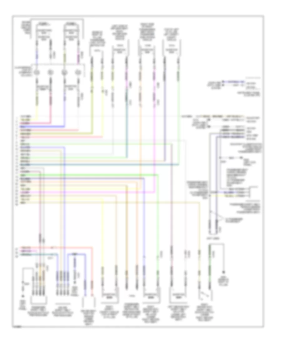 Supplemental Restraints Wiring Diagram 2 of 2 for Ford Explorer 2011