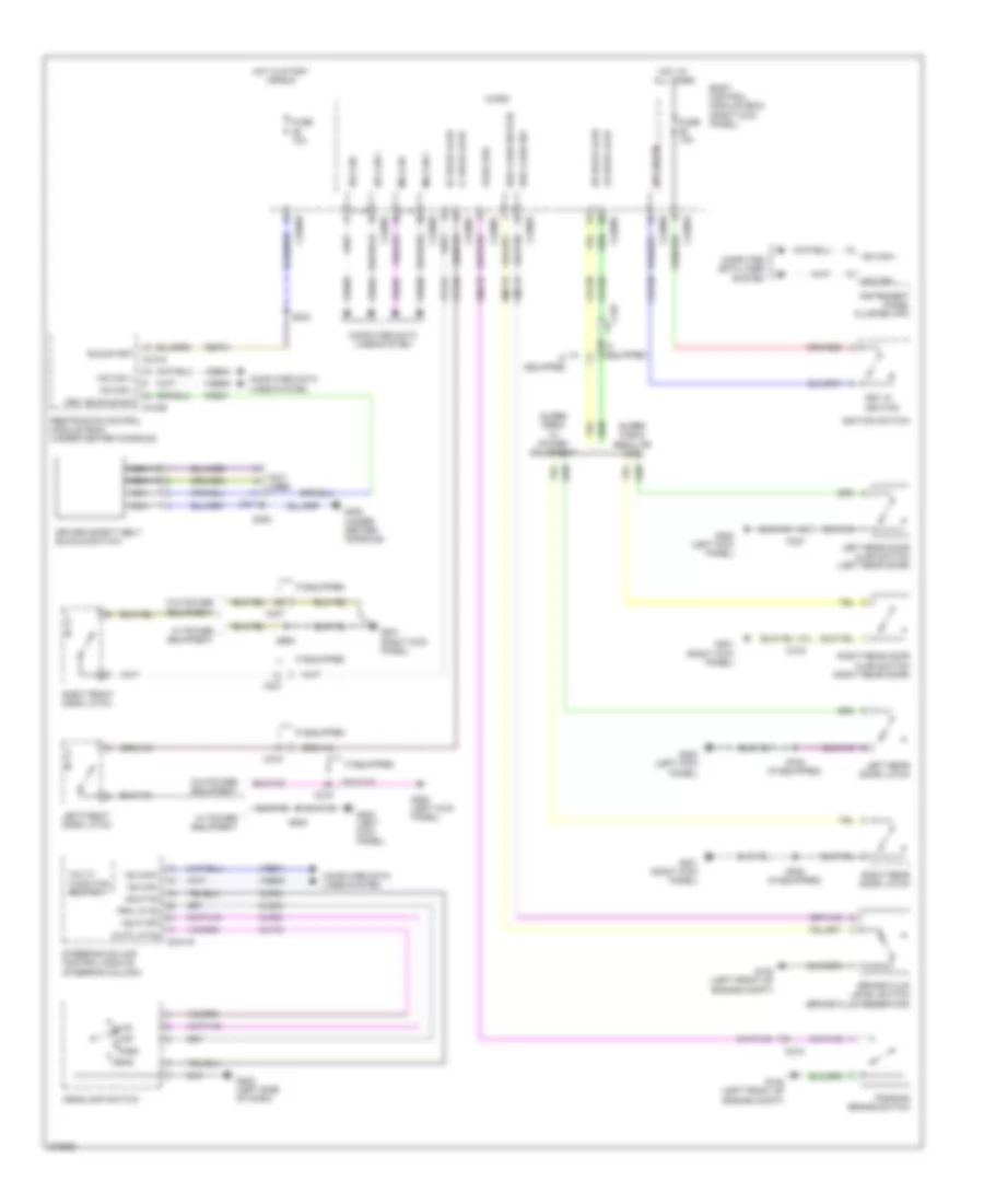 Chime Wiring Diagram for Ford Pickup F250 Super Duty 2012