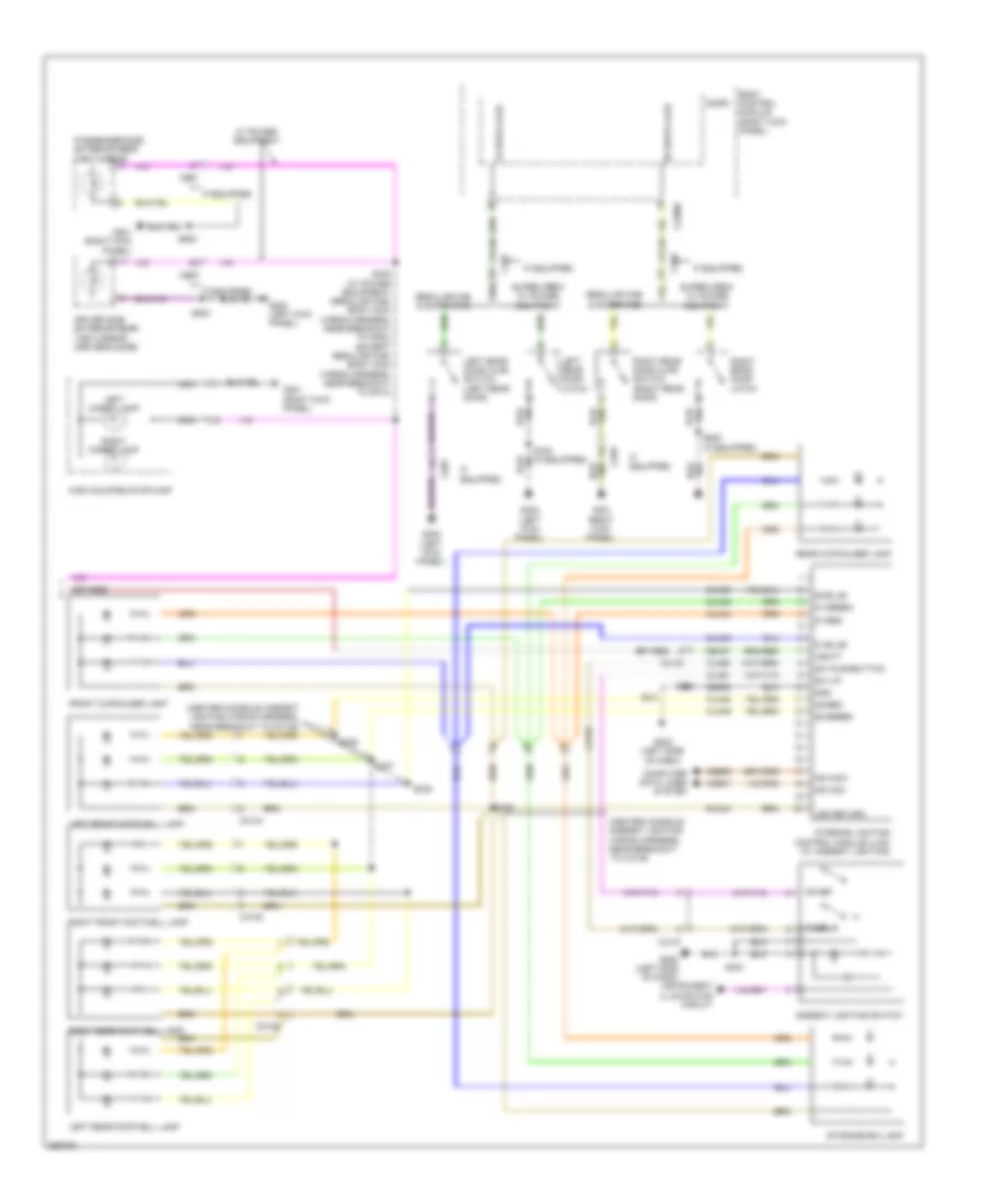 Courtesy Lamps Wiring Diagram 2 of 2 for Ford Pickup F250 Super Duty 2012