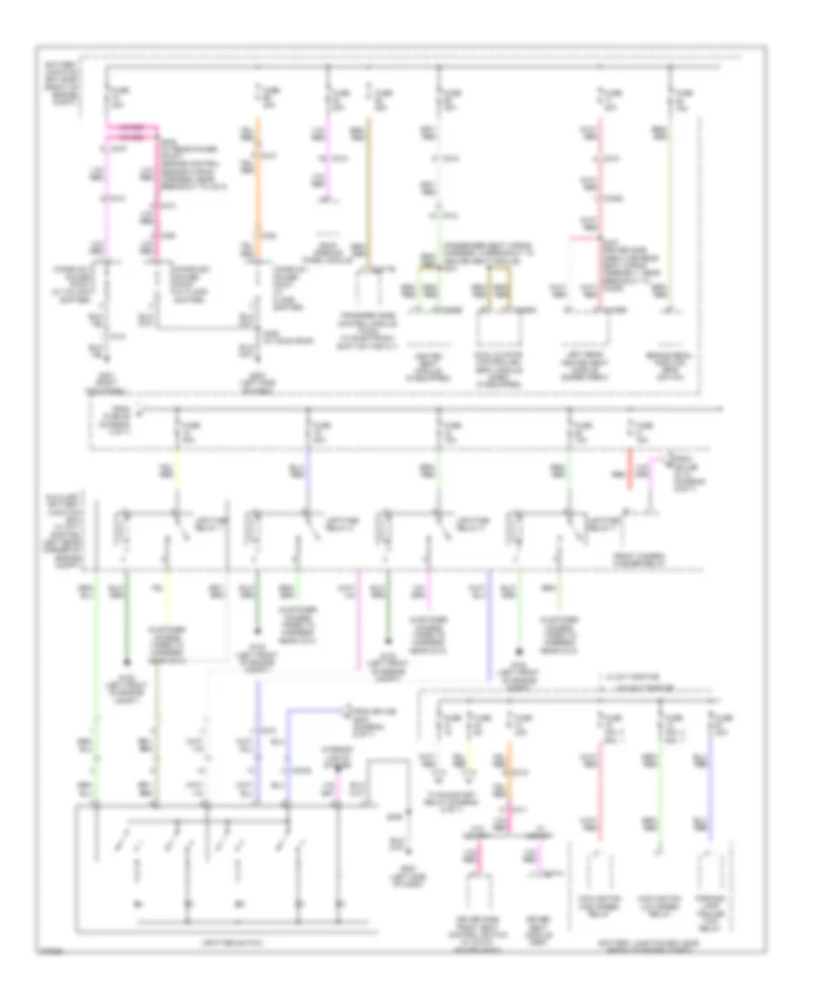 Power Distribution Wiring Diagram (5 of 7) for Ford Pickup F250 Super Duty 2012