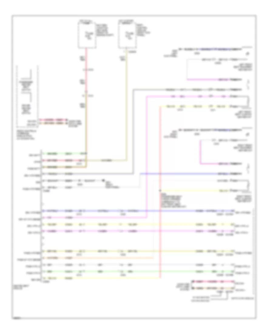 Heated Seats Wiring Diagram, Except Super Crew for Ford Pickup F250 Super Duty 2012