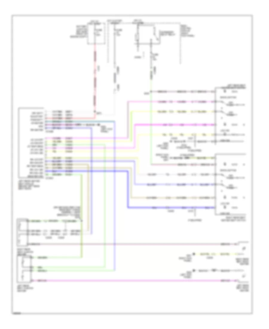 Heated Seats Wiring Diagram Super Crew for Ford Pickup F250 Super Duty 2012