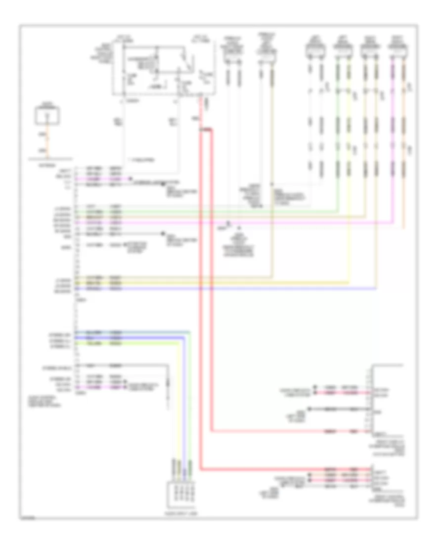 Radio Wiring Diagram, without Sony for Ford Pickup F250 Super Duty 2012