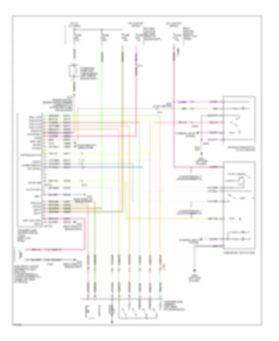 3.5L, AWD Wiring Diagram, Electronic for Ford Pickup F250 Super Duty 2012