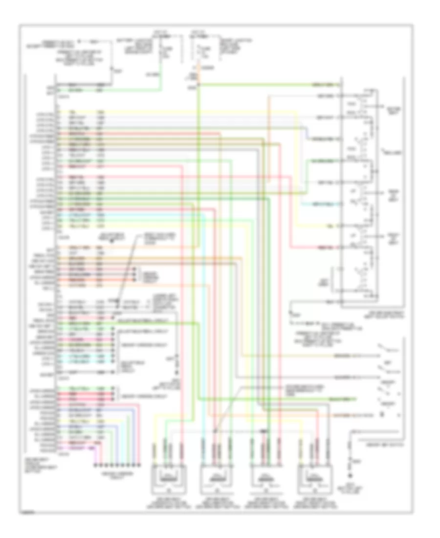 Power Distribution Wiring Diagram (4 of 4) for Ford F450 Super Duty 2000