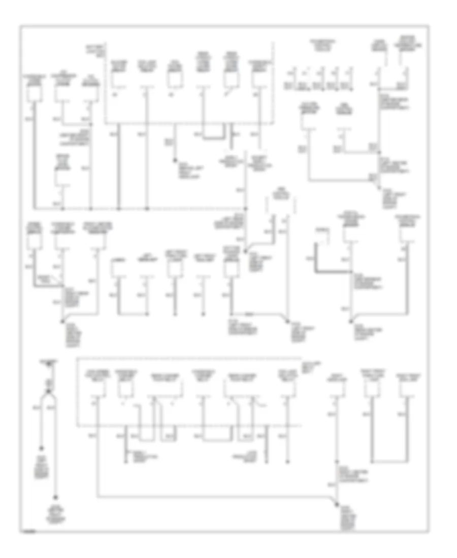 Ground Distribution Wiring Diagram 1 of 4 for Ford Explorer Sport 2002