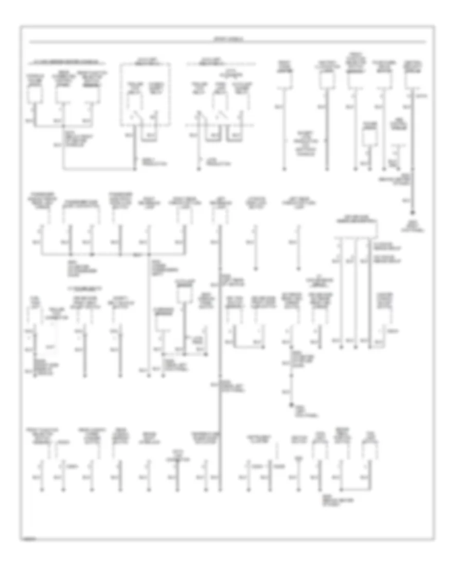 Ground Distribution Wiring Diagram 2 of 4 for Ford Explorer Sport 2002