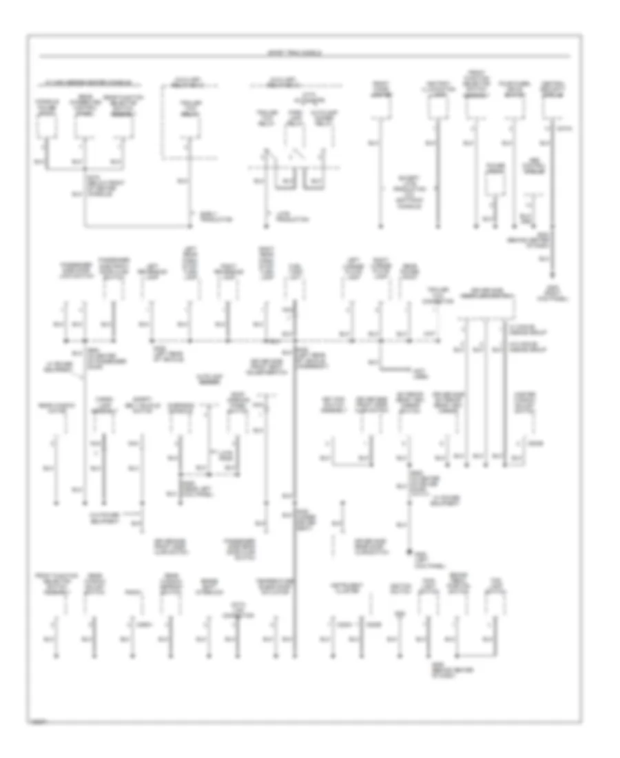 Ground Distribution Wiring Diagram (3 of 4) for Ford Explorer Sport 2002