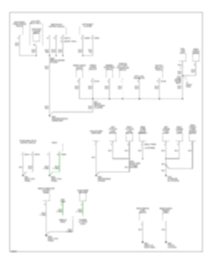 Ground Distribution Wiring Diagram (4 of 4) for Ford Explorer Sport 2002