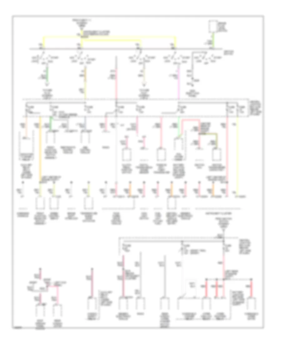 Power Distribution Wiring Diagram Early Production 2 of 3 for Ford Explorer Sport 2002