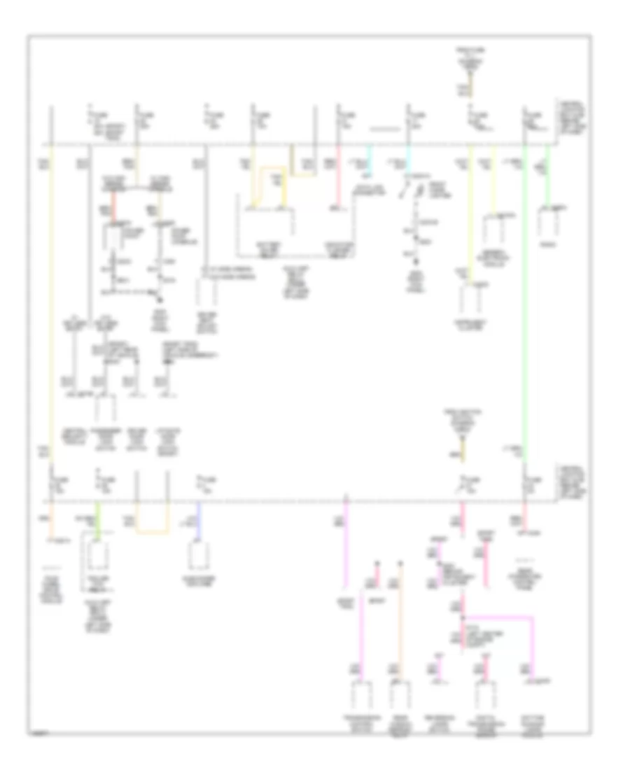 Power Distribution Wiring Diagram Early Production 3 of 3 for Ford Explorer Sport 2002