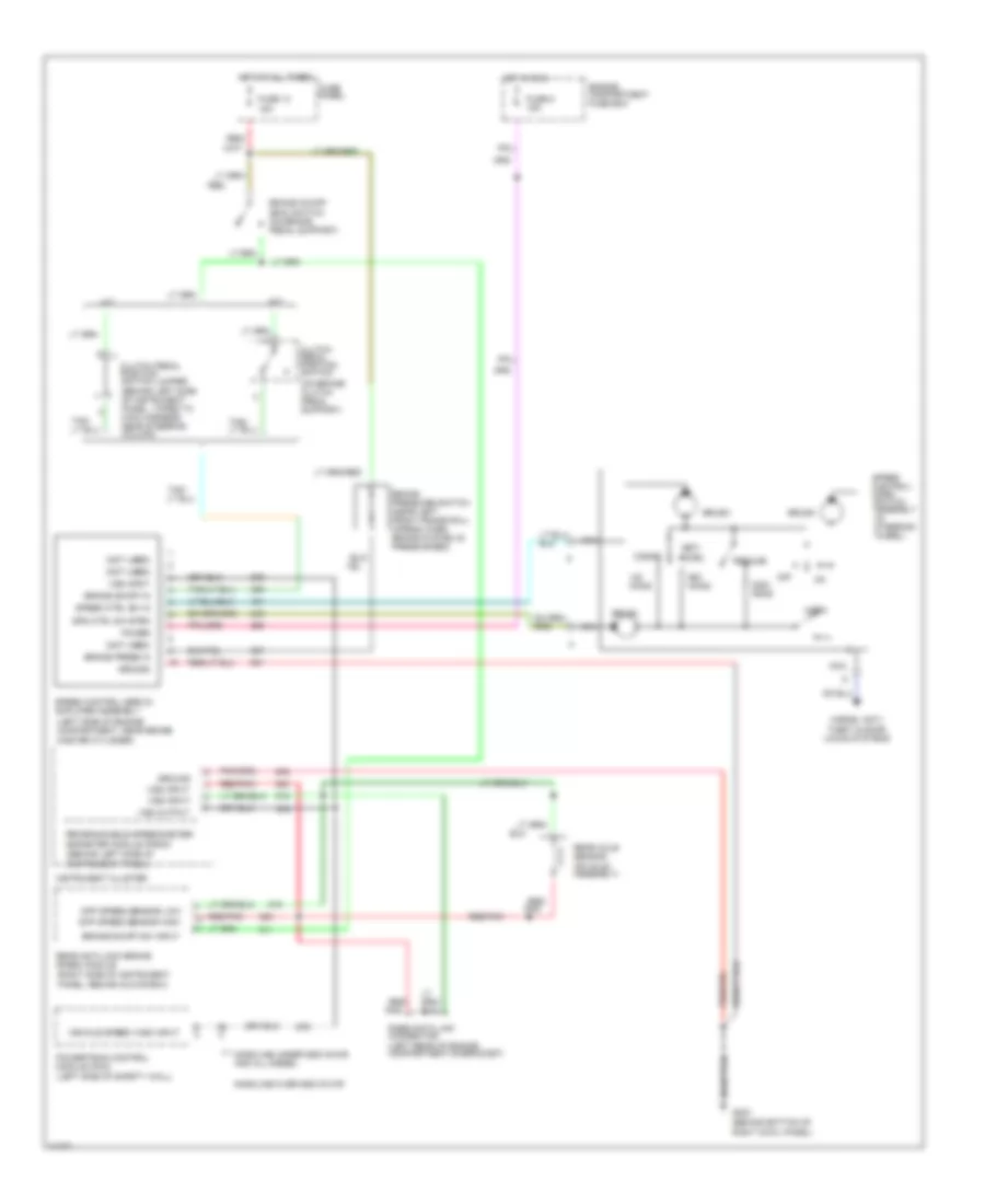 4.9L, Cruise Control Wiring Diagram for Ford Pickup F250 1996