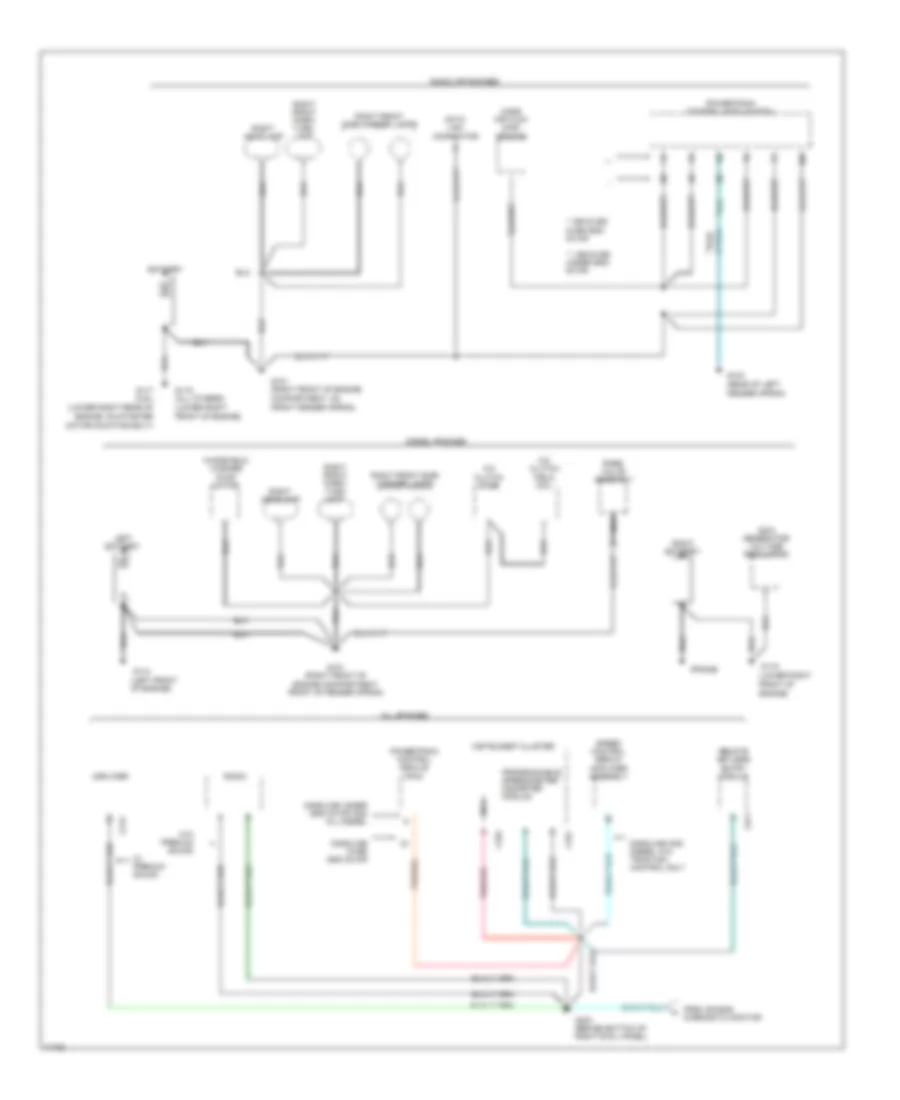Ground Distribution Wiring Diagram (1 of 4) for Ford Pickup F250 1996