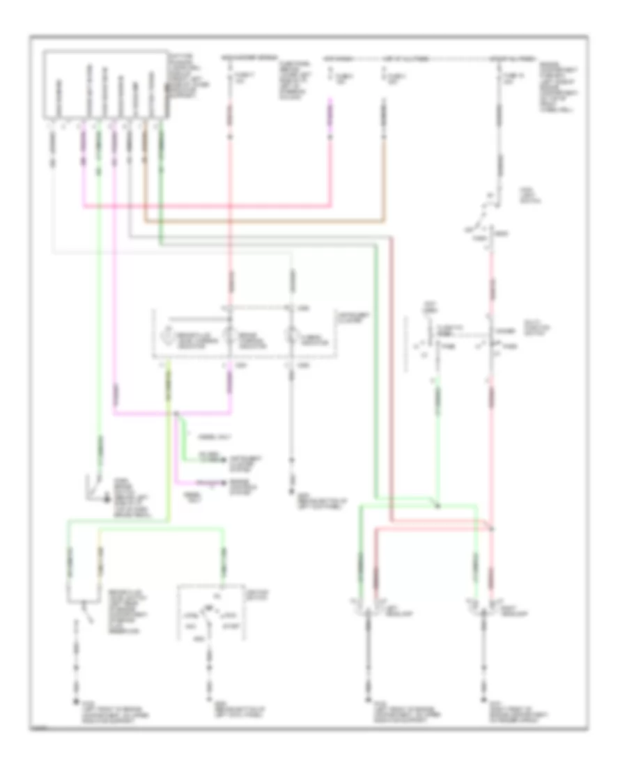 Headlight Wiring Diagram, with DRL for Ford Pickup F250 1996