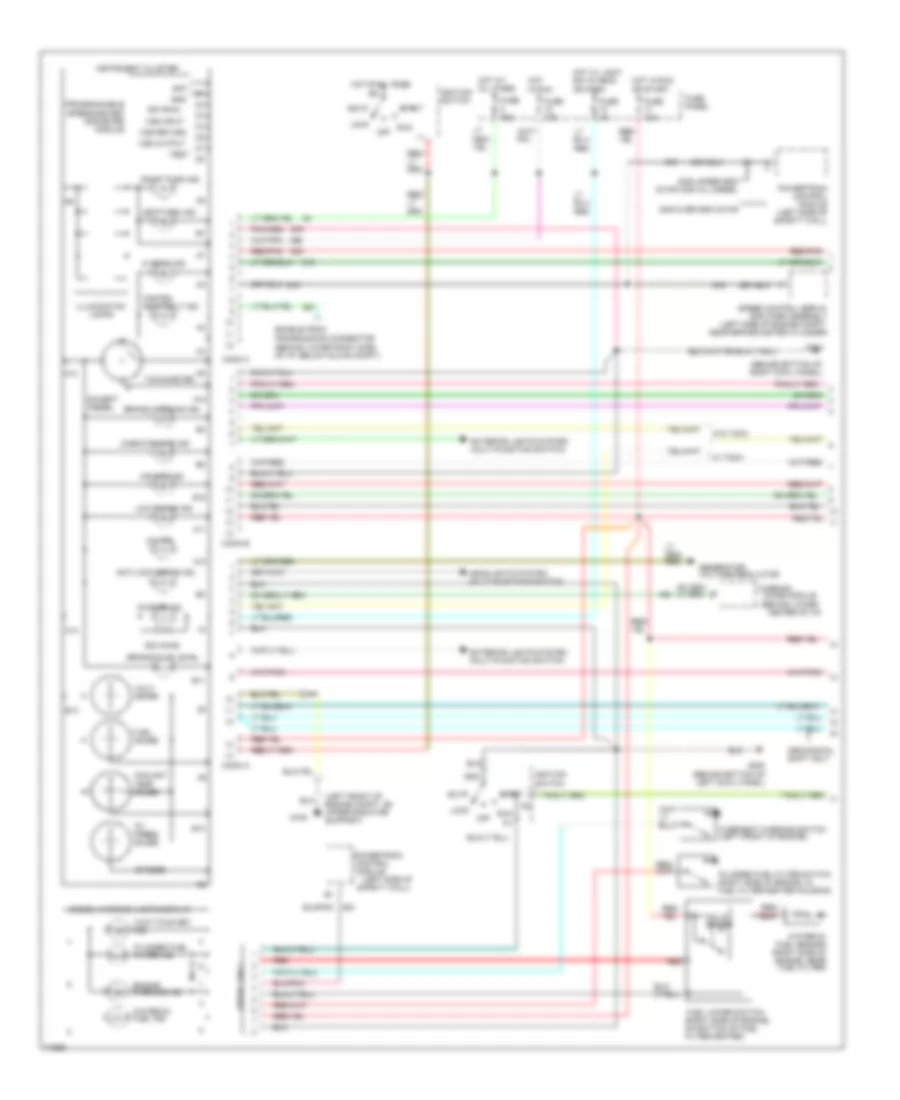 Instrument Cluster Wiring Diagram (1 of 2) for Ford Pickup F250 1996