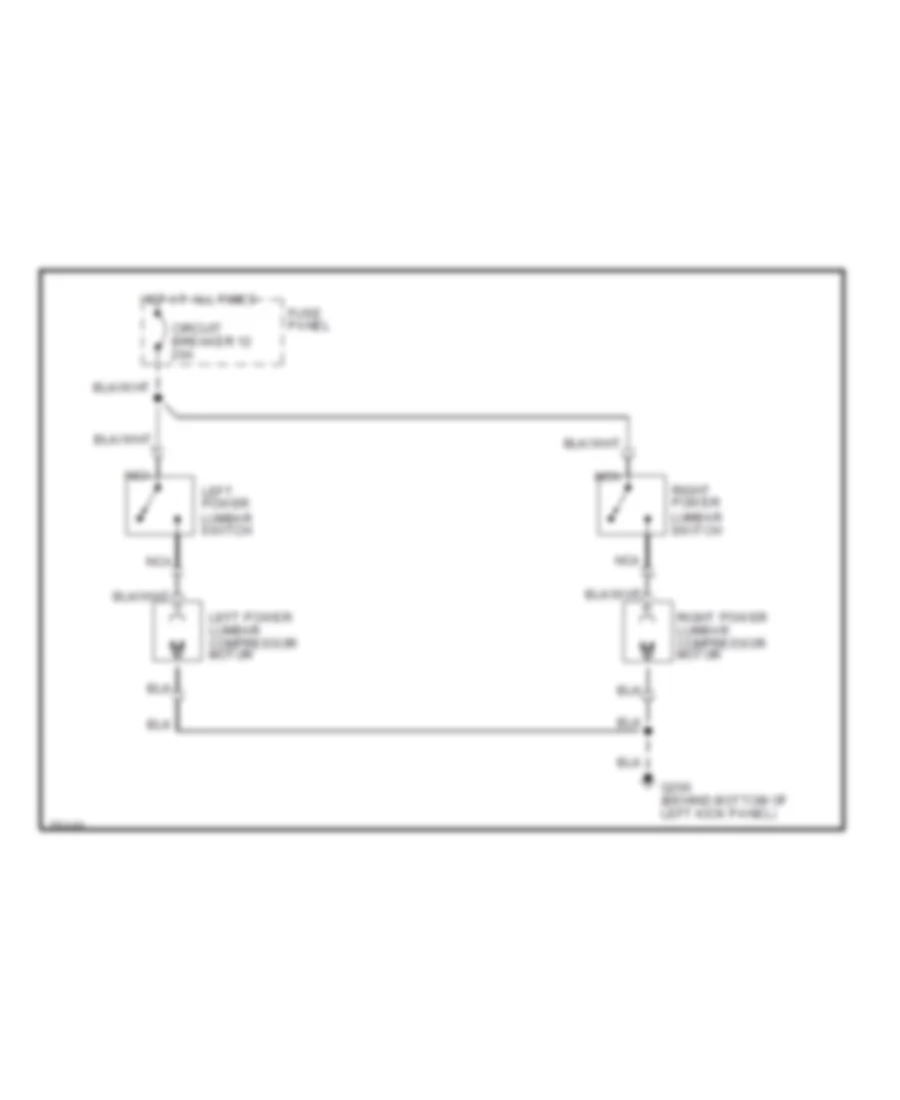 Lumbar Wiring Diagram, with Captains Chairs for Ford Pickup F250 1996
