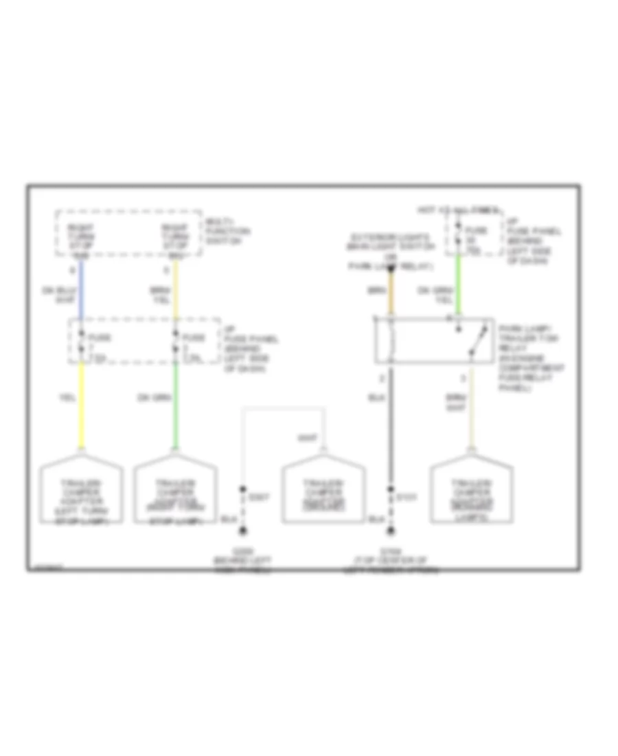 TrailerCamper Adapter Wiring Diagram for Ford Ranger 1998