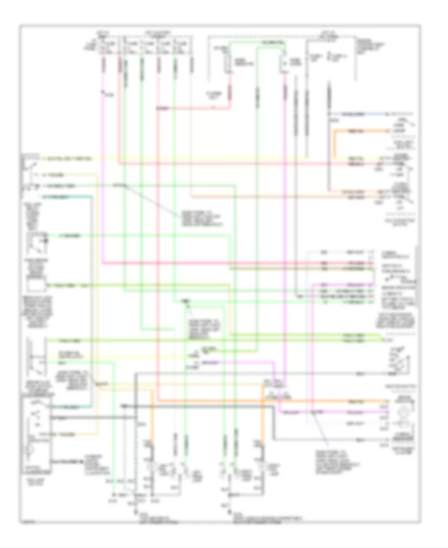 Headlamps Fog Lamps Wiring Diagram with DRL for Ford Ranger 1998