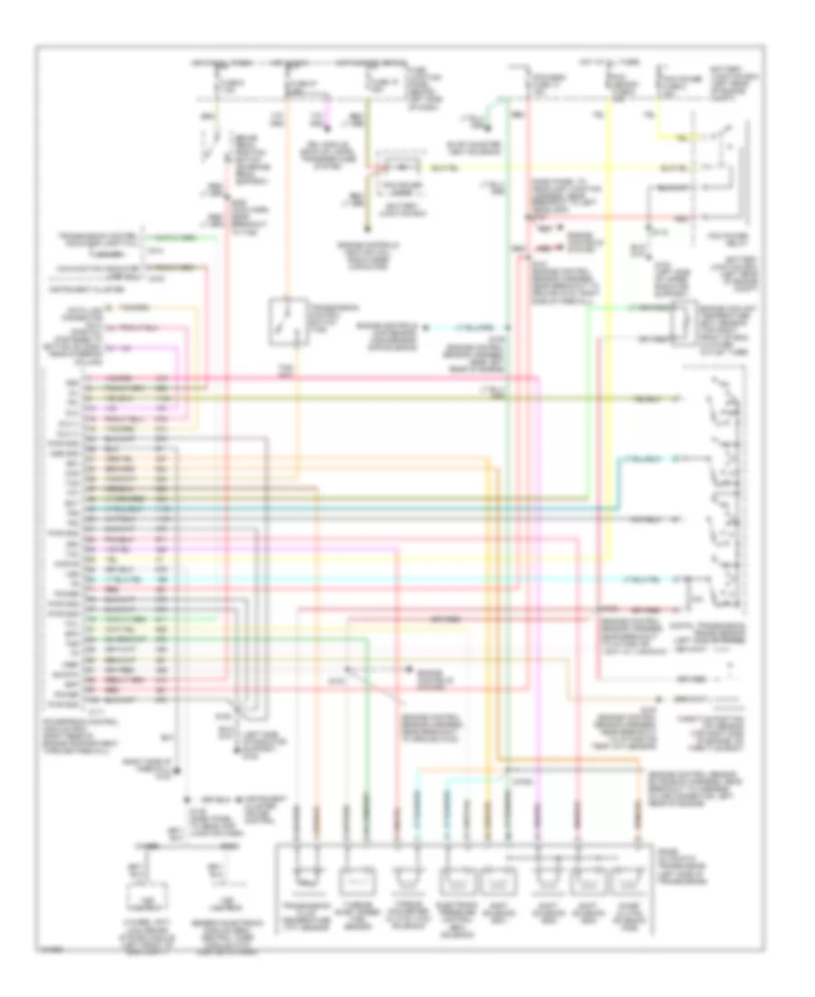 2.5L, Transmission Wiring Diagram, 4R44E for Ford Ranger 1998