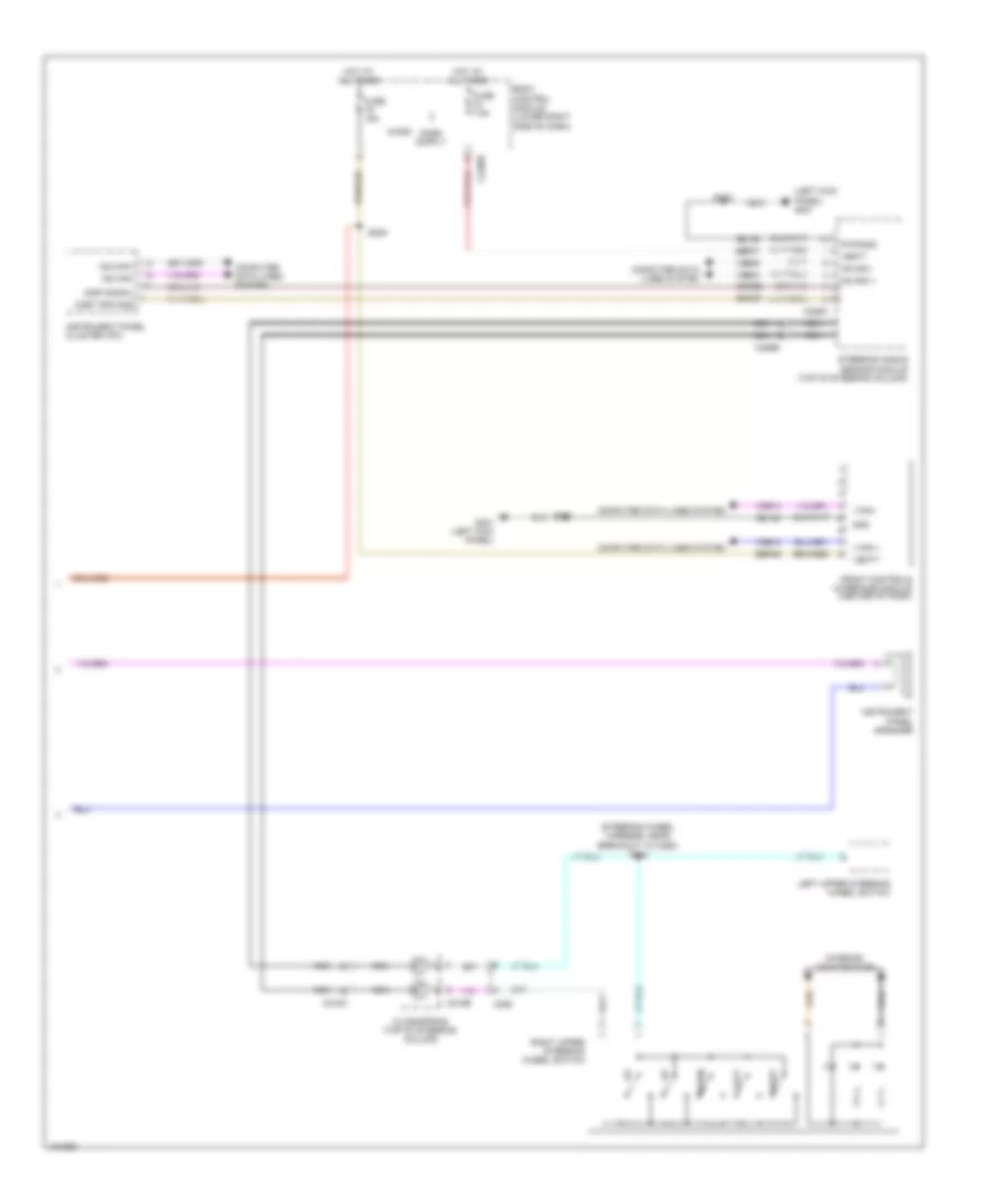 Radio Wiring Diagram, Electric (2 of 2) for Ford Focus Electric 2014