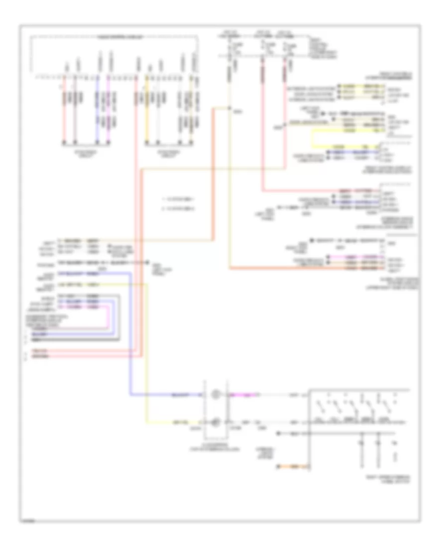 SONY Radio Wiring Diagram Except Electric 2 of 2 for Ford Focus Electric 2014