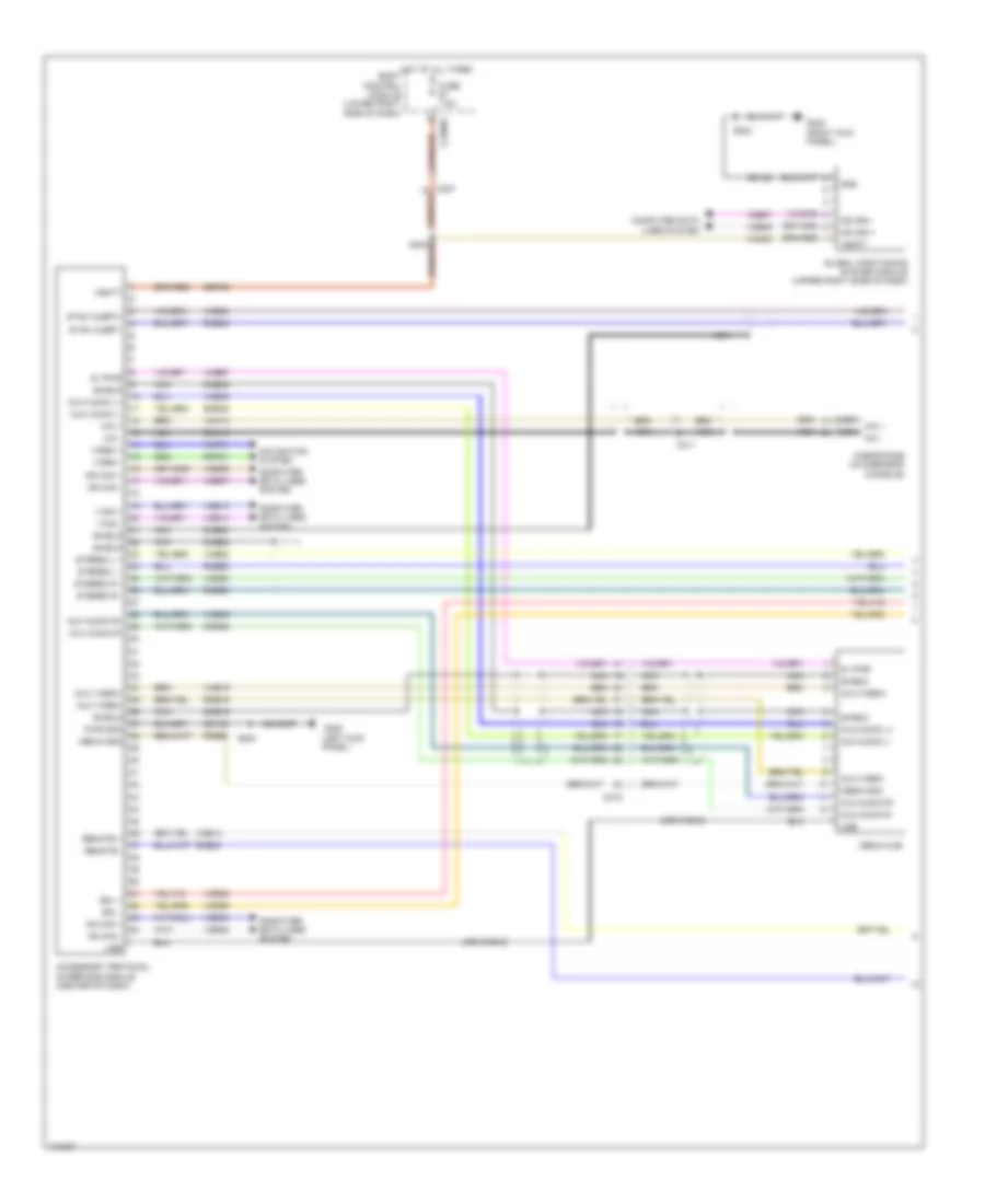 SYNC Radio Wiring Diagram Electric 1 of 2 for Ford Focus Electric 2014