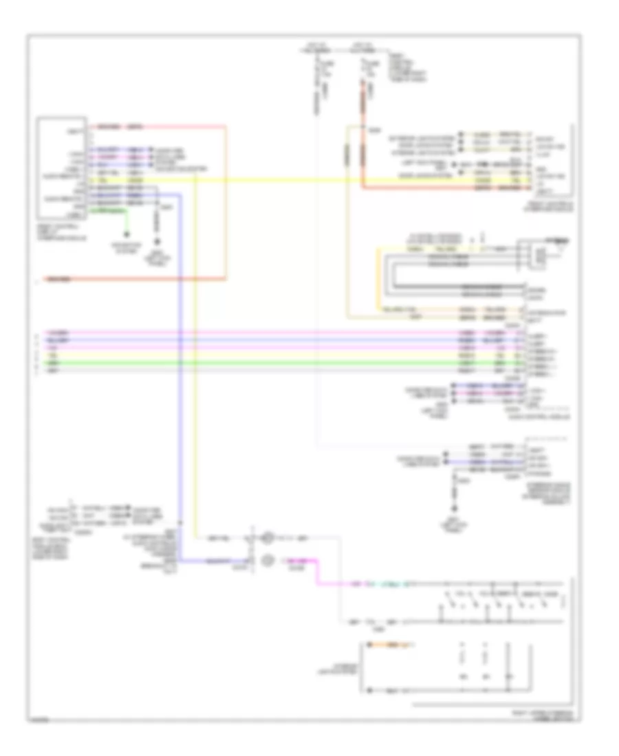 SYNC Radio Wiring Diagram, Except Electric with SYNC GEN 1 (2 of 2) for Ford Focus Electric 2014